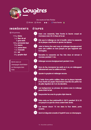 Fond de recette inversé